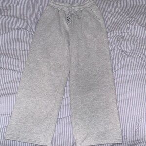 Women's Gray Wide Leg Pants